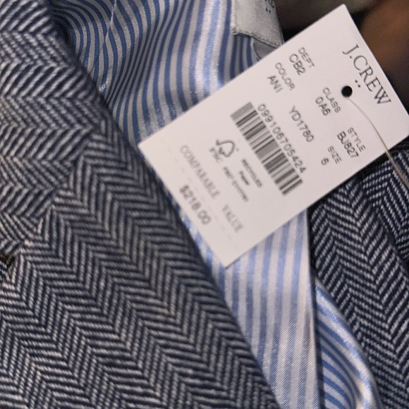 New Herringbone wool-blend schoolboy‎ blazer - Picture 2 of 8